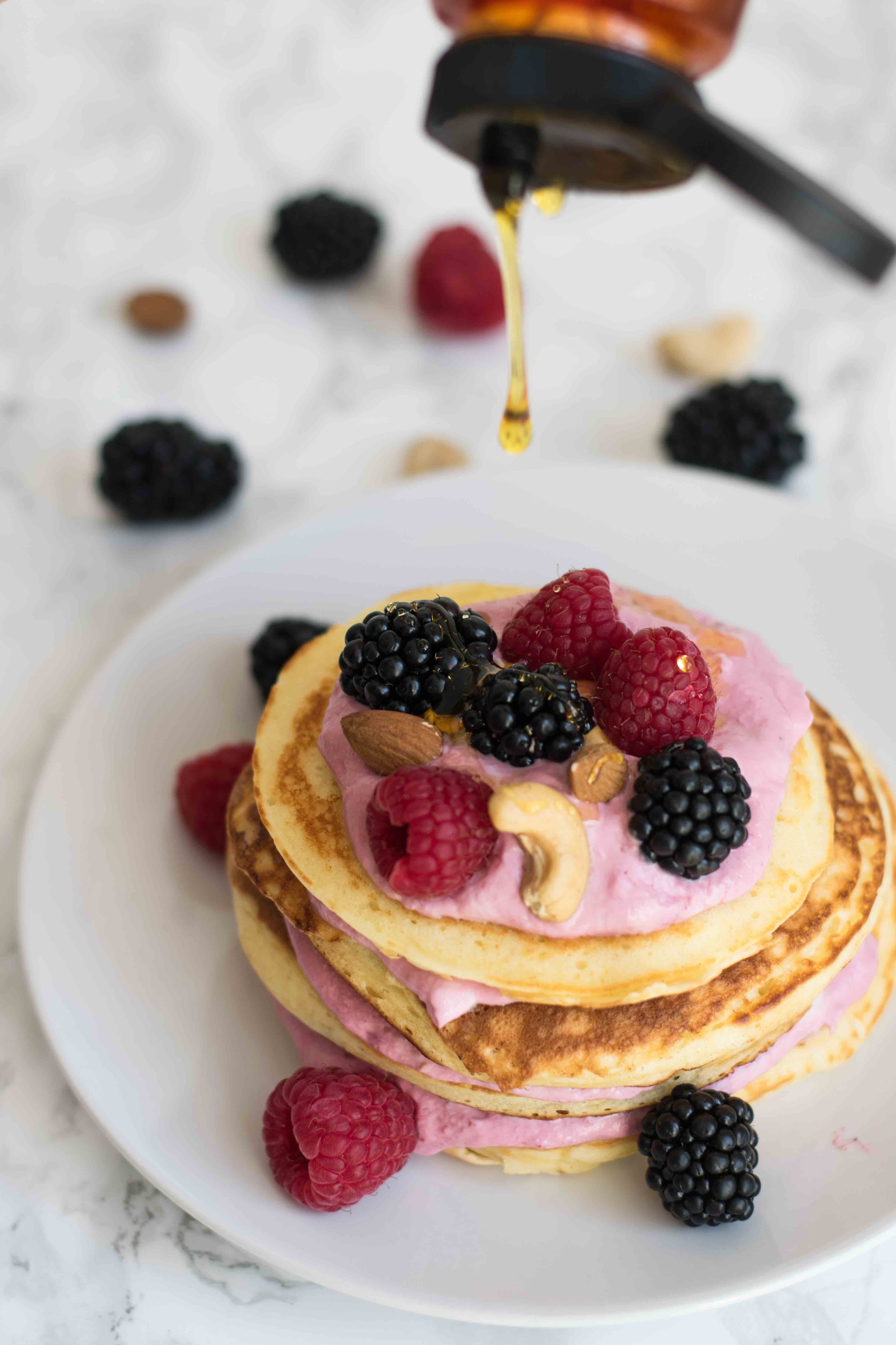 Fluffige low-fat Buttermilch-Pancakes