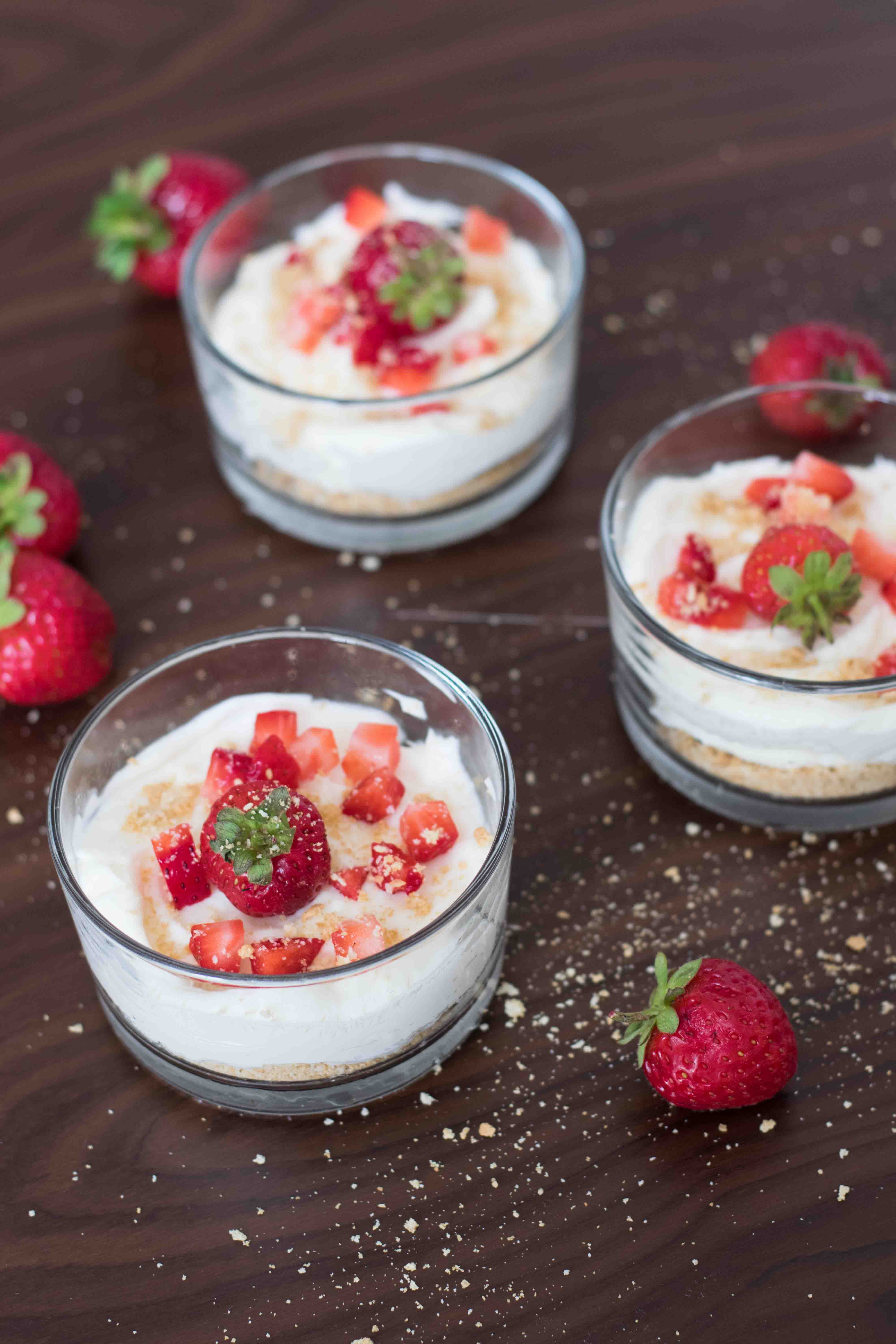 No bake Cheesecake im Glas